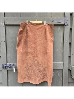 Vintage Suede Skirt